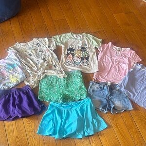 Girls 10/12 summer bundle hello kitty justice large